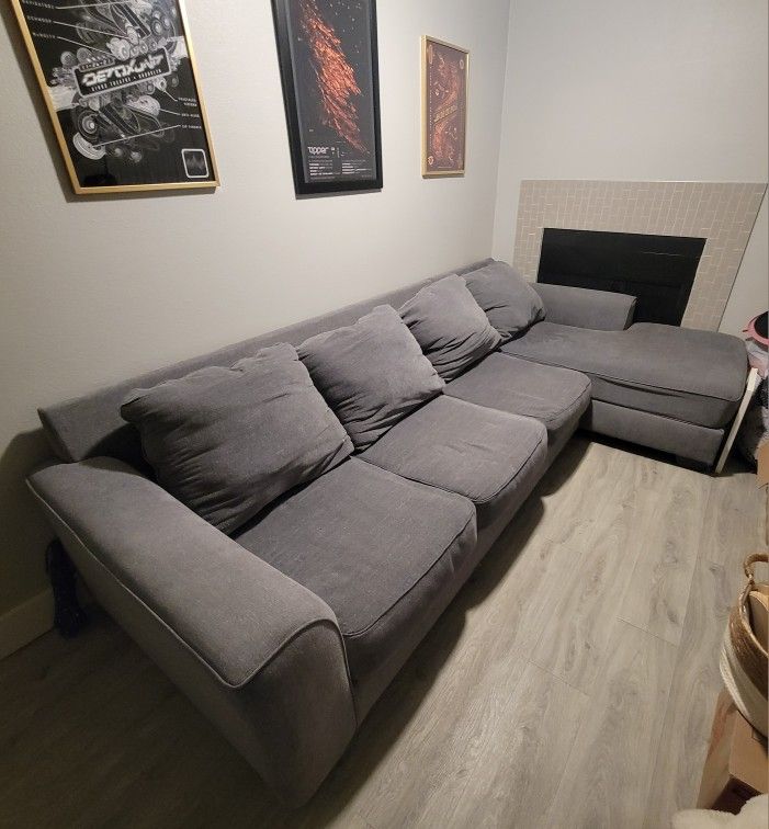 Grey Sectional - Couch