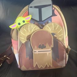 Loungefly Disney Star Wars The Mandalorian Bantha Cosplay Mini Backpack