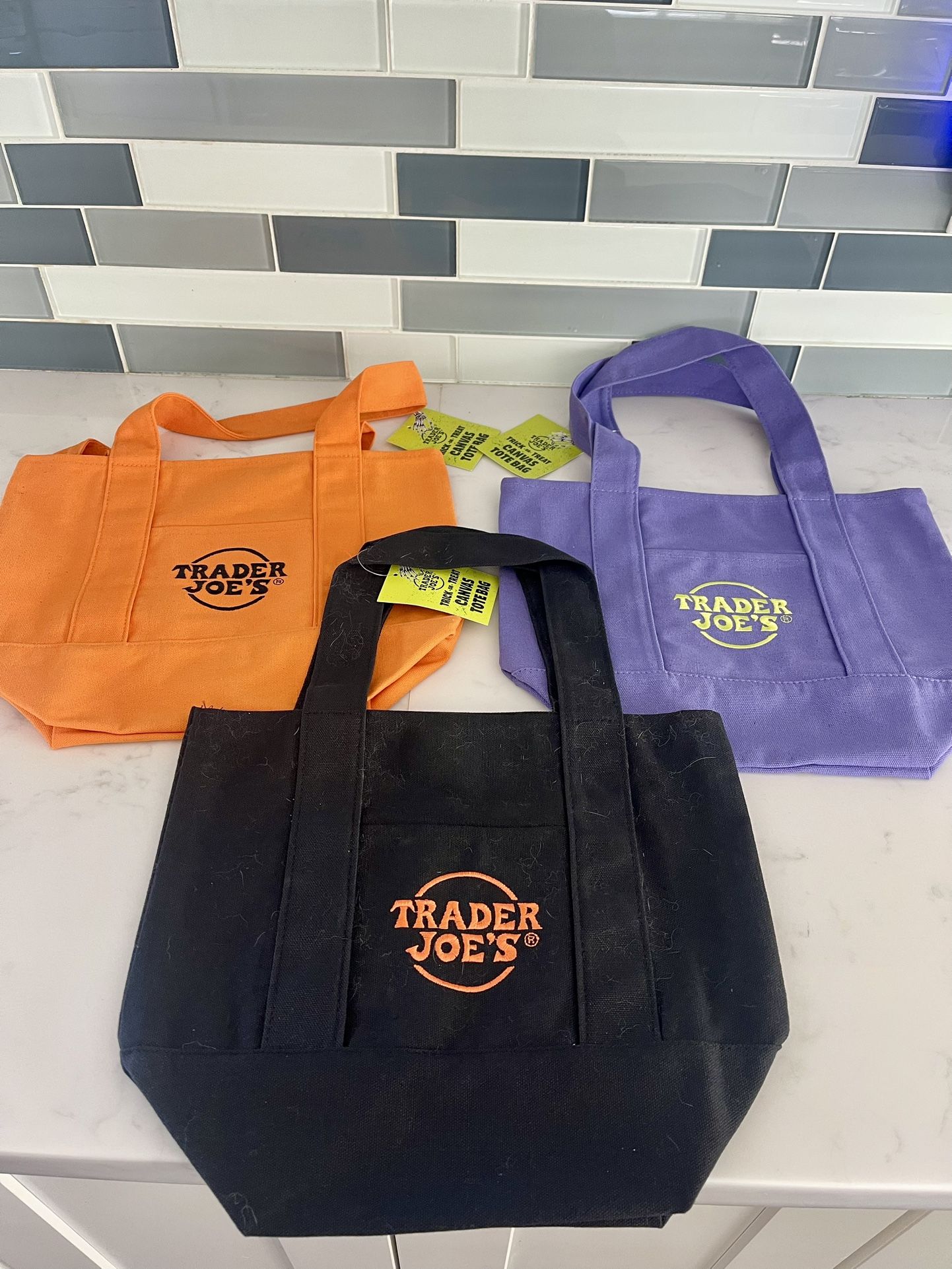 2025 Trader Joe’s Halloween Mini Canvas Tote Bags 