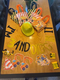 Construction Theme 3rd Birthday Party Decorations