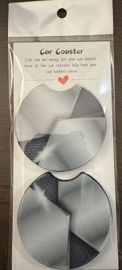 Pair of car coasters