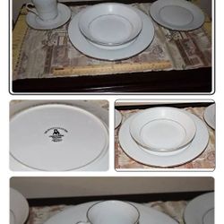 20 PC. SET OF 4 5 PC. PLACE SETTINGS CROWN MING THE REGENT COLLECTION FINE CHINA