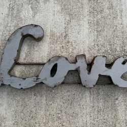 Wedding - Event - Party - Metal Sign “Love You More” - Handmade Welded Steel - Wall Hanging Decor Art - Store Display - Business Sign - 66”x12”