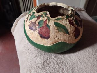 Decorative Carved Gourd
