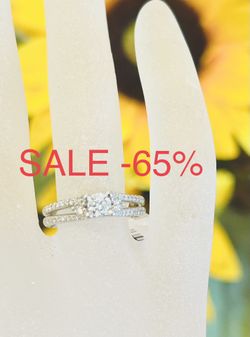 Engagement Ring Diamond Ring Natural Diamonds 💎 Christmas 🎄 SALE -60% Checked By GEMOLOGICAL INSTITUTE NEW YORK  