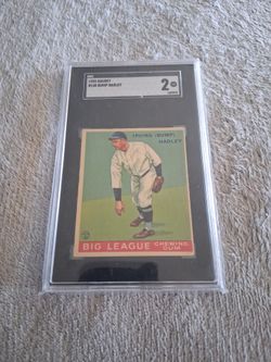 1933 Goudey "Bump" Hadley, St. Louis Browns! SGC 2 GD! #140