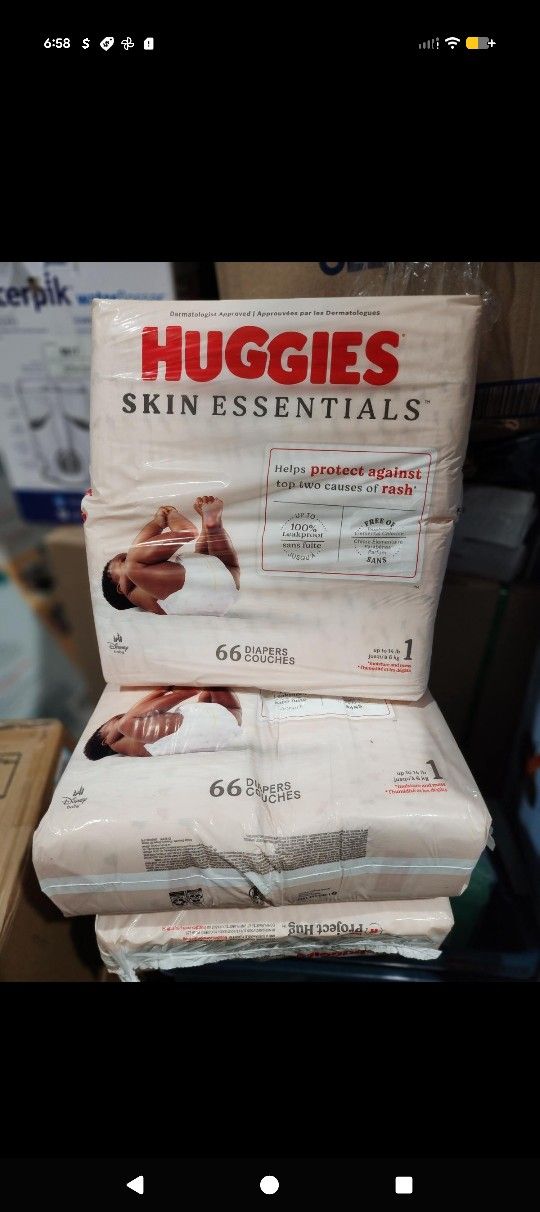 198 Huggies Diapers Size 1 3 Packs