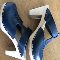 Maguba Swedish High Heeled Clogs, Size 37