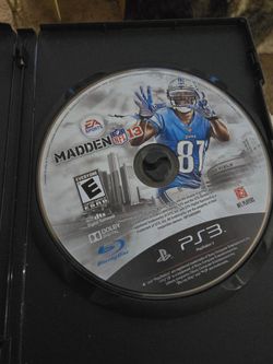 PS3 Madden '13 game.
