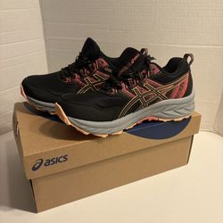 ASICS Gel Venture 9 Women's Trail Running Shoes Black/Summer Dune Size 6 NWB