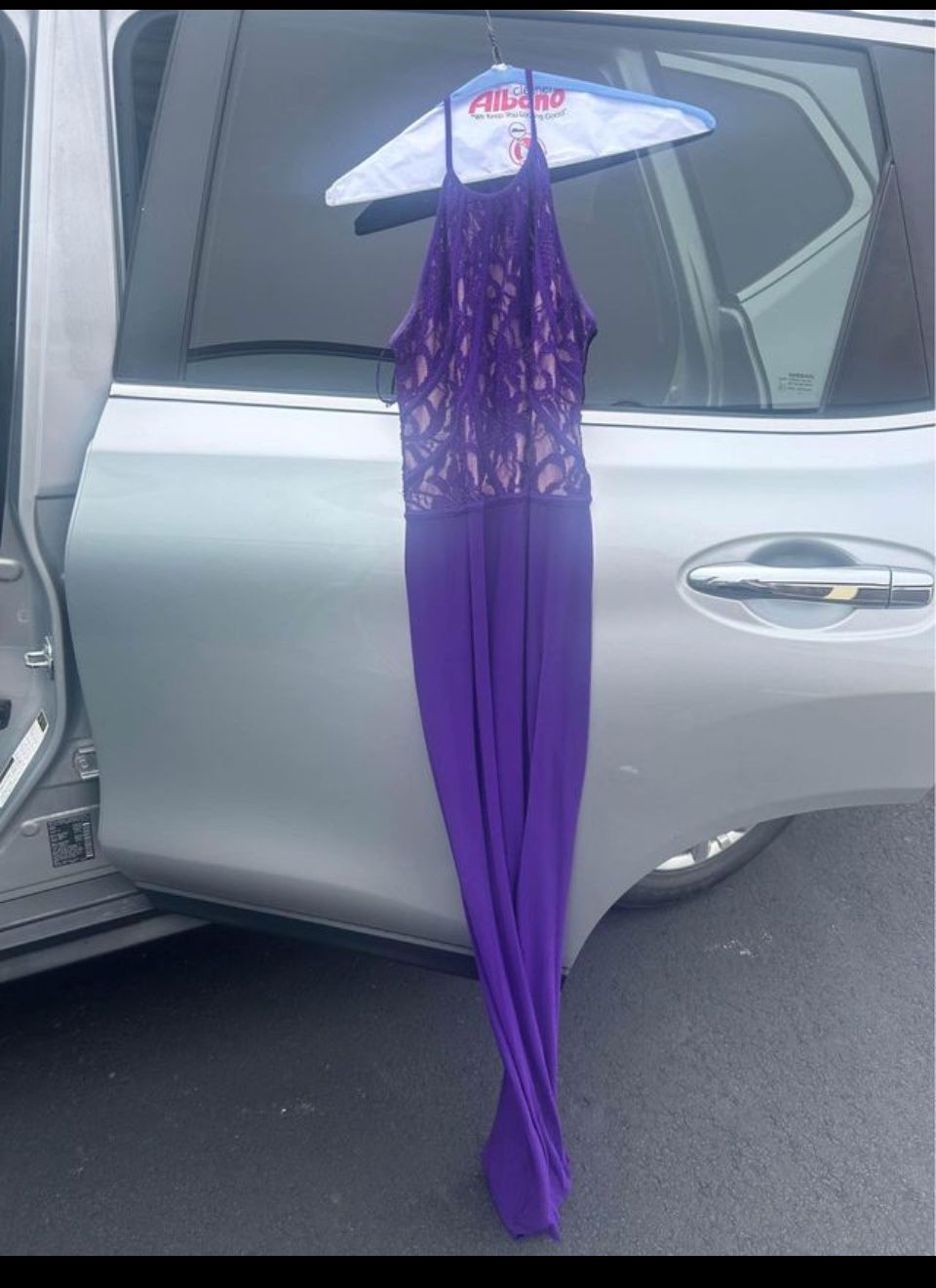 Long purple Formal Dress Size 5/6