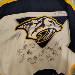 2 Vintage Hockey Jerseys Signed '98