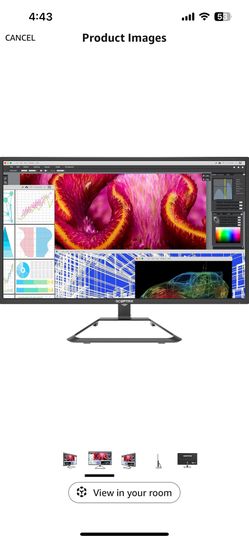 Sceptre 27 Inch IPS Ultra 4K LED Monitor U278W-4000R, UHD 3840x2160, HDMI 2.0 DVI DisplayPort Speakers, Metallic Black