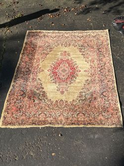 Persian Kerman Floral Area Rug