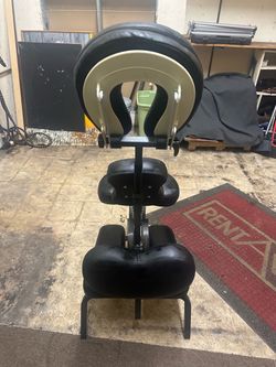 Portable seated massage chair