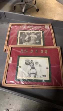 Distressed wood frame