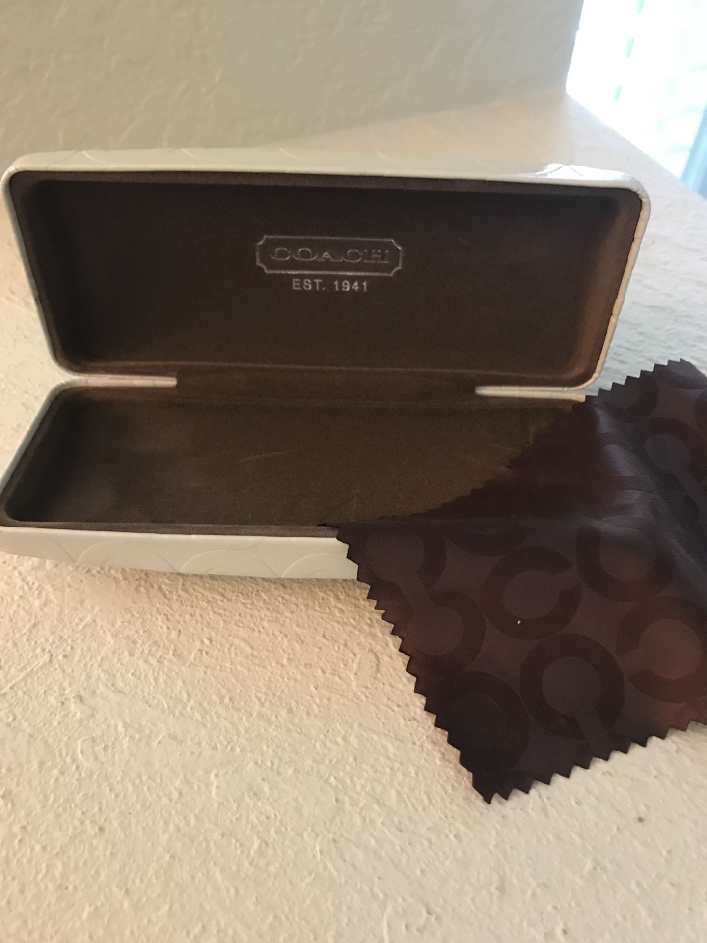 New Coach sunglasses holder