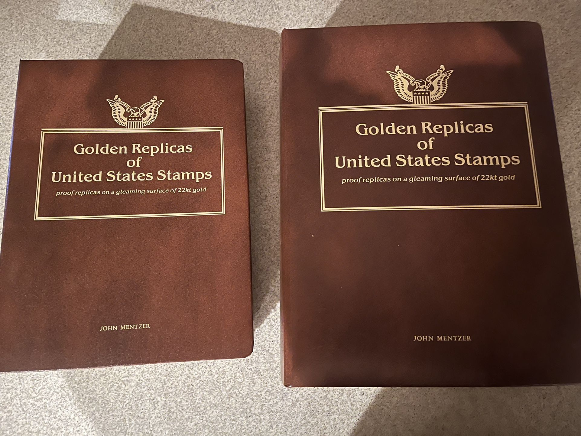 Stamps 1999 to 2001 reproduction 22 karat gold stamps
