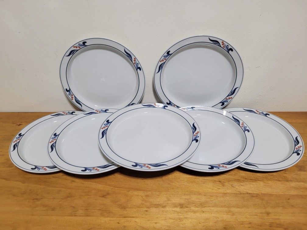 Vintage Dansk Bistro Maribo Dinnerware Salad and Bread Plates, Christianshavn Blue 8'7inchs great Condition See all pics.