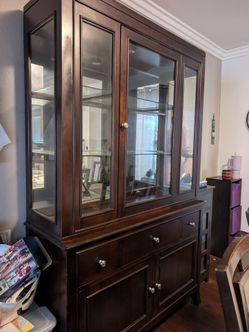 FREE - Dark Brown Hutch and Buffet