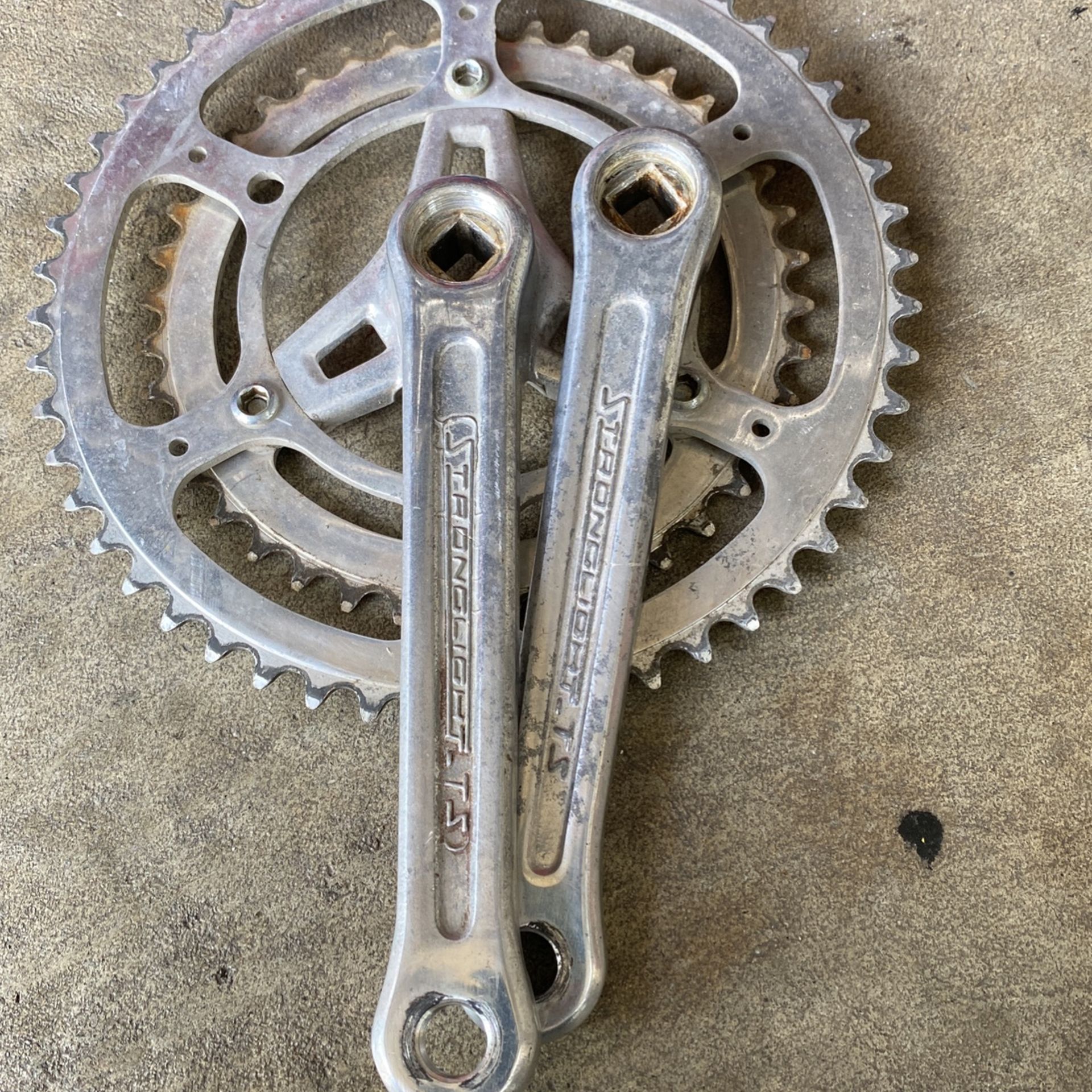 Vintage Stronglight Bicycle Cranks