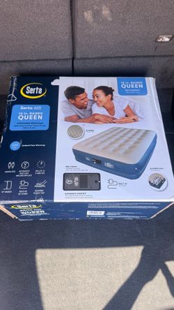 Serta Queen Air 16-Inch Raised Mattress with 1 Touch Pump