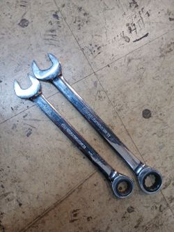 2 Pc  GearWrench 9032 , 1" + 13/16 90260 Combination Ratchet wrenches