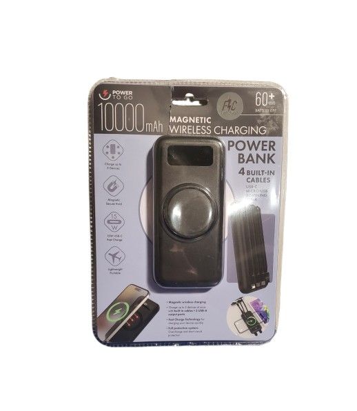 Power To Go Magnetic Wireless Charging Power Bank