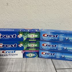 Crest Toothpaste $2.00 Each