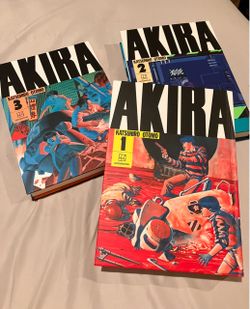 Akira Manga Volumes 1, 2, and 3 by Katsuhiro Otomo