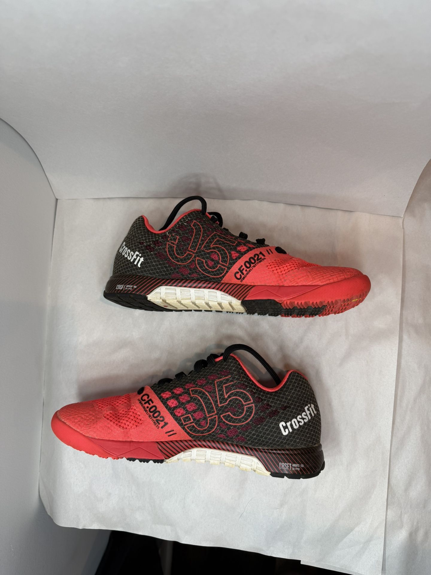 Reebok Crossfit Nano 5 CR5FT Women's Size 7 Athletic Training Shoes Red Black