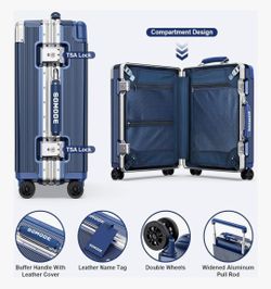Somode Blue Luggage Carry On 🧳 