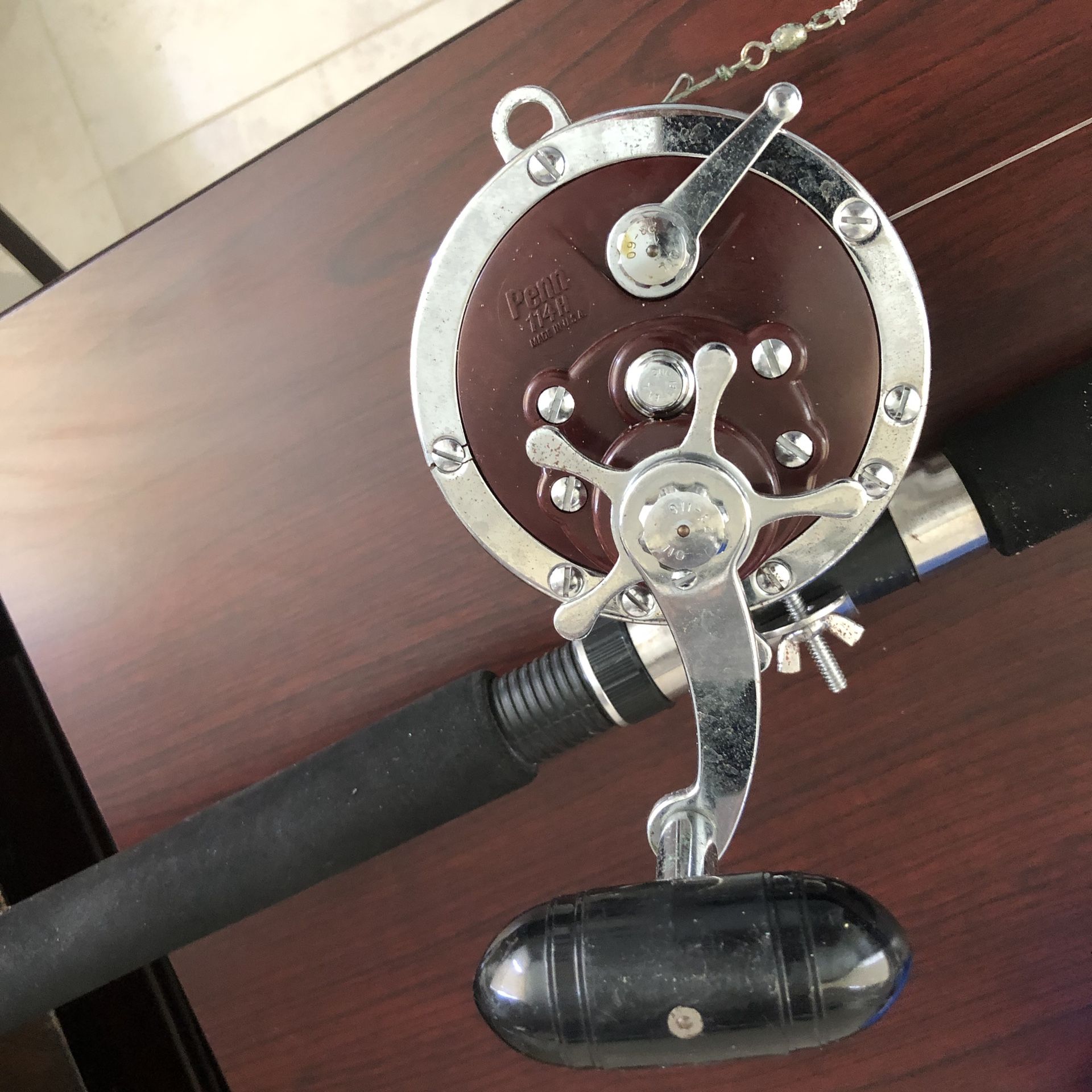 Penn Senator 6/0 reel Made In USA on Penn Senator Rod for Sale in