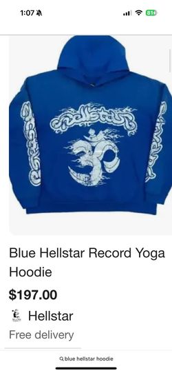 Blue Hellstar Hoodie