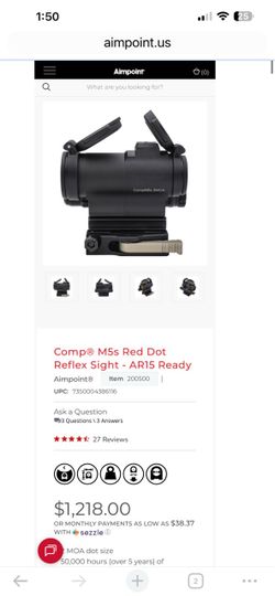Aimpoint m5s red dot