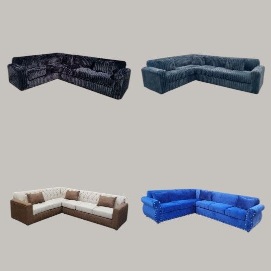 Brand NEW SECTIONAL COUCHES Sofas CHAISE
