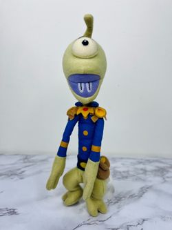 Disney Store Rare Lilo & Stitch Pleakley Plush 13"  One Eye Alien
