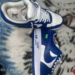 Louis Vuitton Airforces 1  Blue 