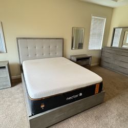 Complete bedroom set with mattress