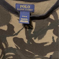 Camo Long Sleeve Polo Shirt