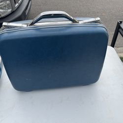 Vintage Blue Samsonite luggage suitcase small