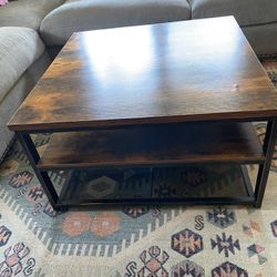 Square Wood Coffee Table