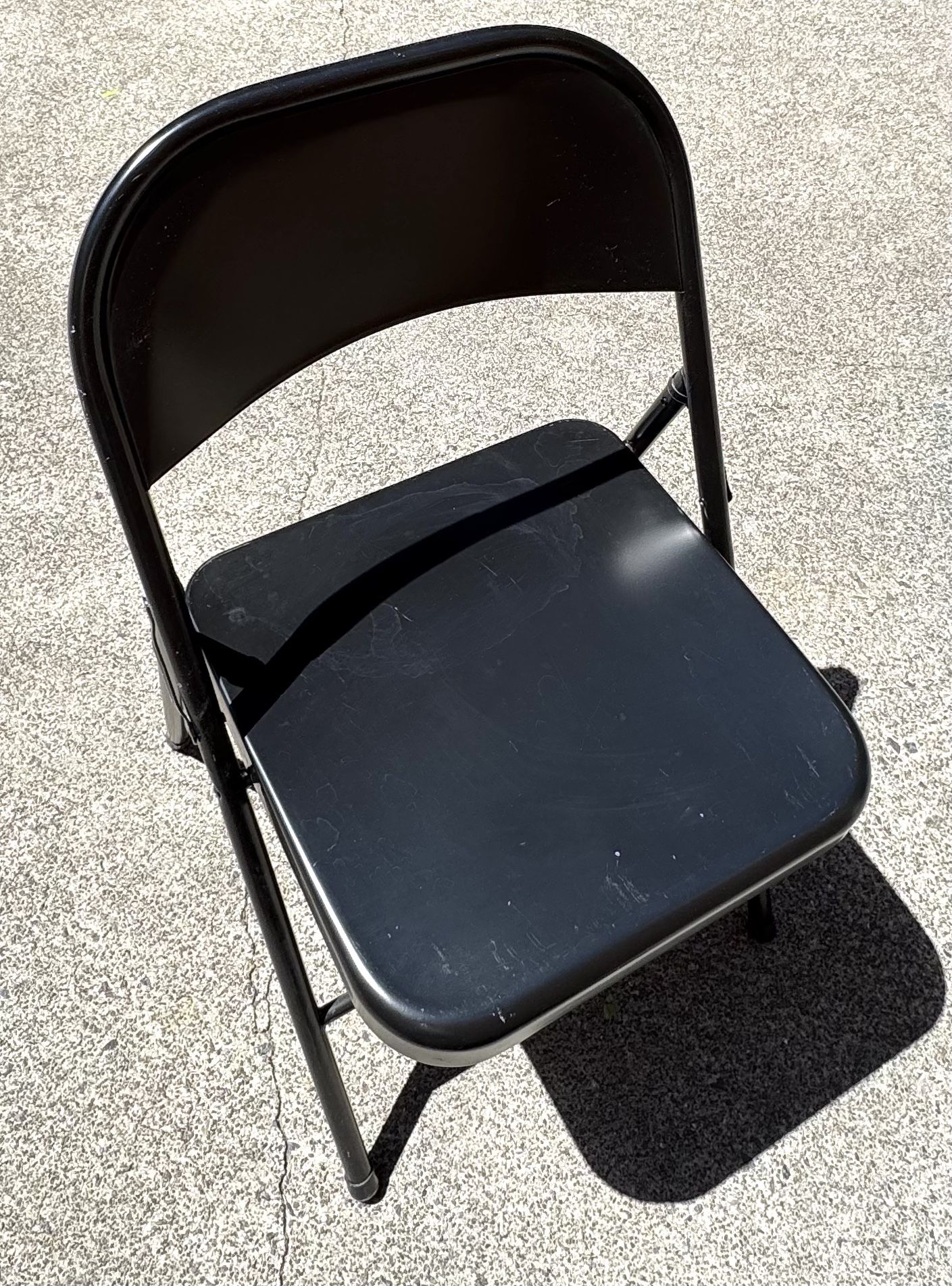 Chair Folding Black 4 Chairs