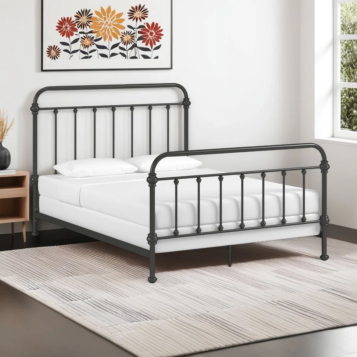 Metal Bed Frame - Queen