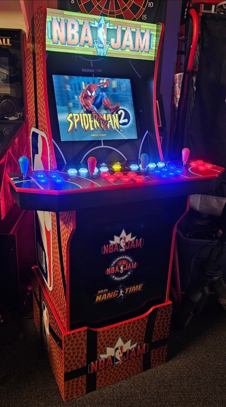 Retro NBA Jam Arcade1up Cabinet With Over 15,000 Video Games