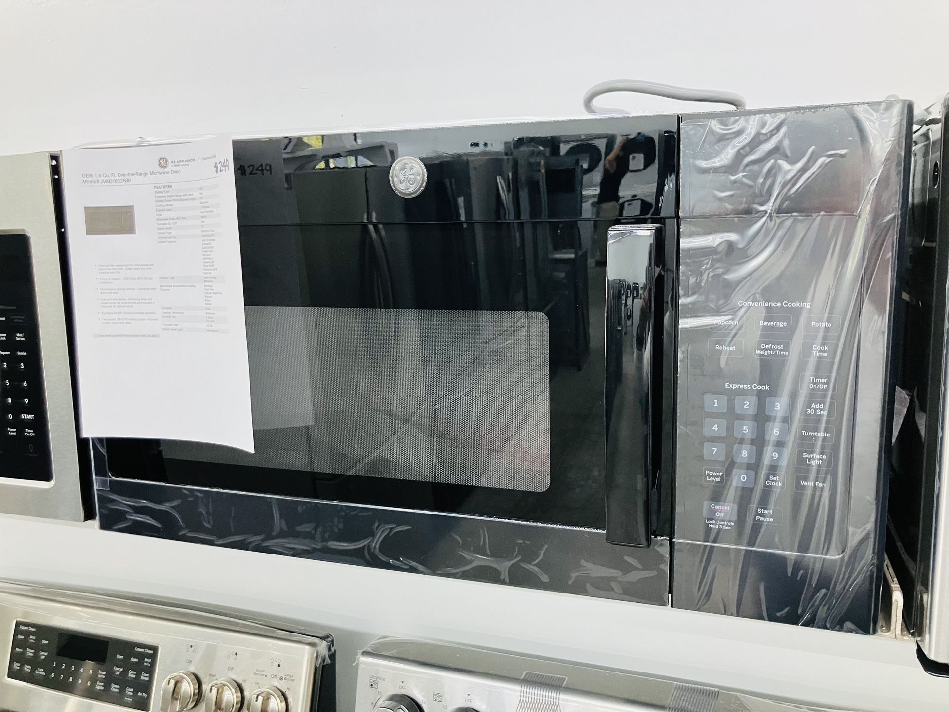 🔥🔥30” GE Over The Range Microwave 