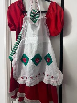 Strawberry Shortcake Girls Costume Dress medium