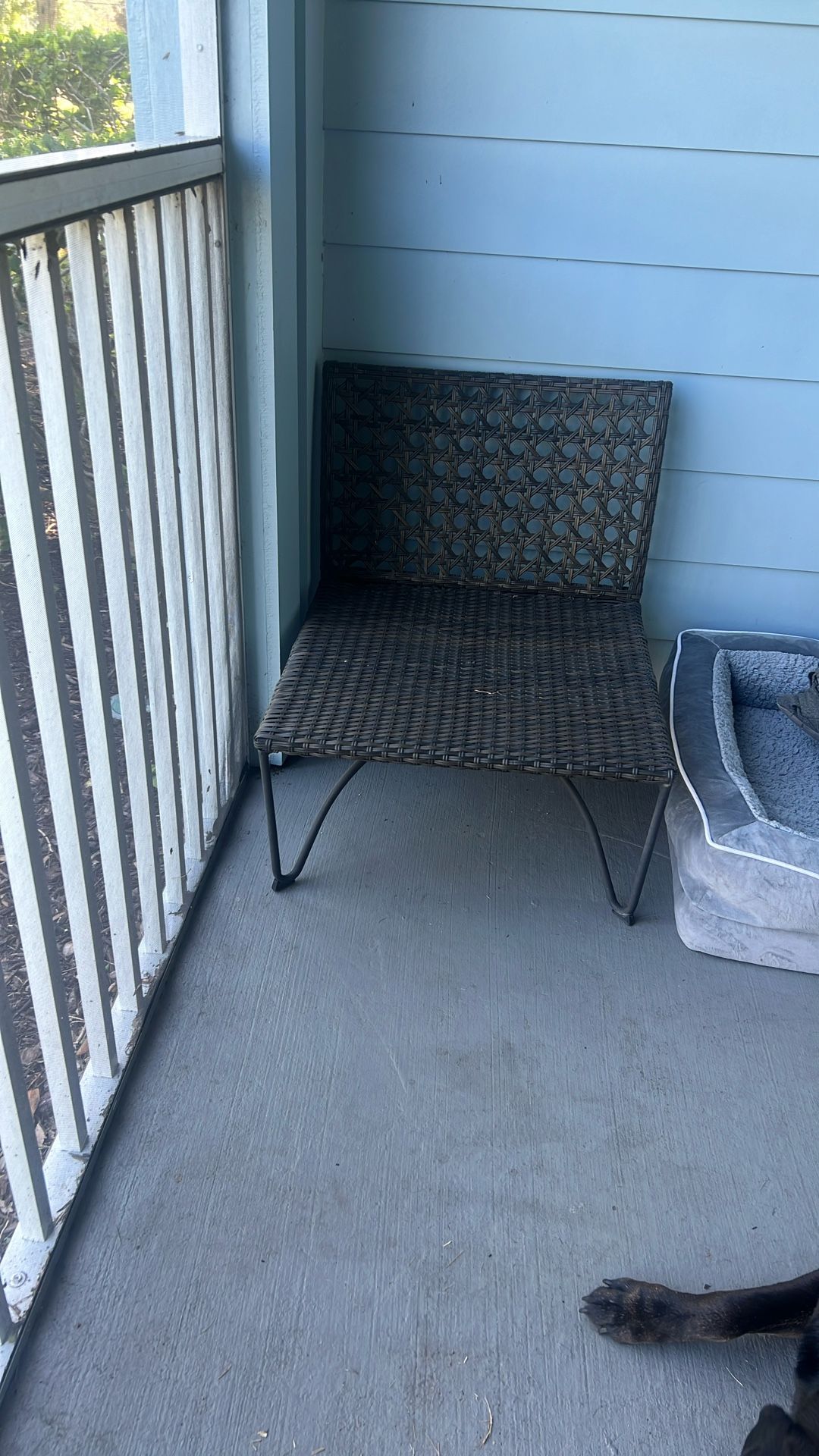 Ikea Dark Brown Rattan Chair