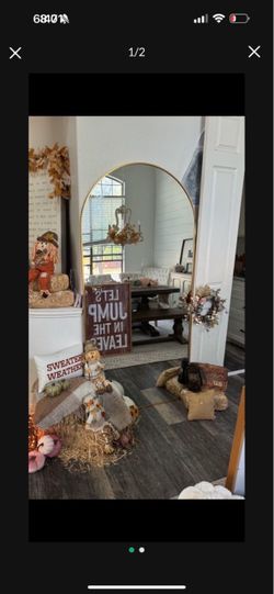 6 .4 Foot Mirror 34 Width Across Gorgeous Large Gold Arch Mirror