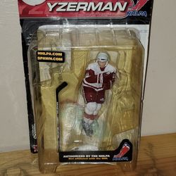 NHLPA McFarlane Steve Yzerman Action Figure Series 1! Never Removed From Box!
